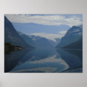 Affiche du paysage du glacier de Norvège (Devant)
