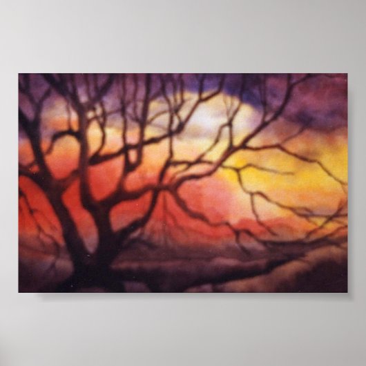 Affiche du paysage du pays (Devant)