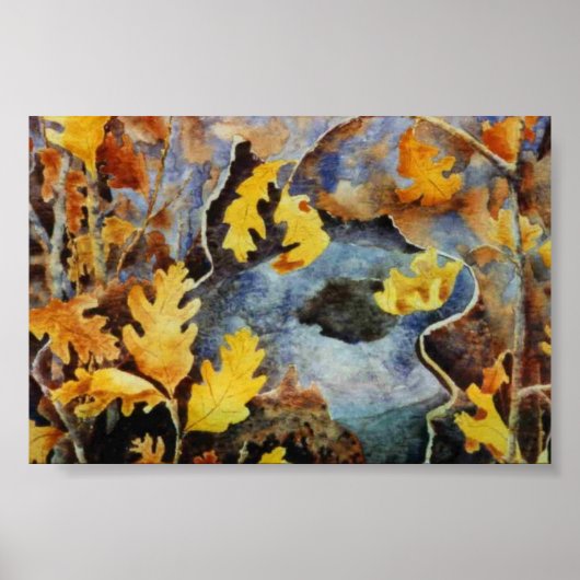 Affiche du paysage du pays (Devant)