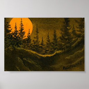 Affiche du paysage du pays