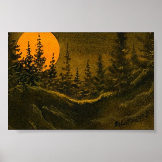 Affiche du paysage du pays (Devant)