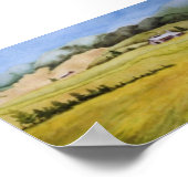 Affiche du paysage du pays (Coin)