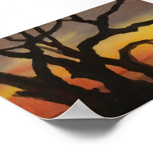 Affiche du paysage du pays (Coin)