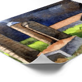 Affiche du paysage du pays (Coin)