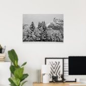 Affiche du paysage hivernal (Bureau à domicile)