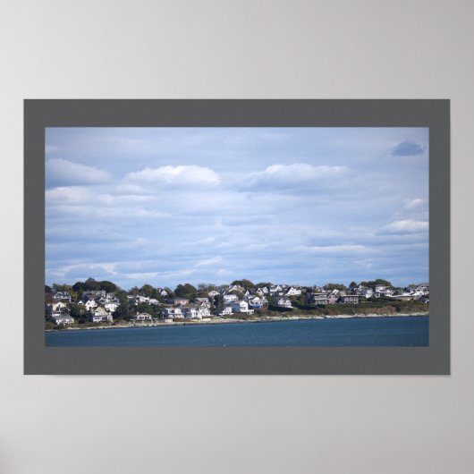 Affiche du paysage océanique de Rhode Island (Devant)