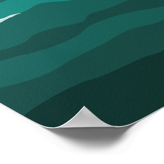 Affiche du paysage terrestre et maritime (Coin)