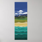 Affiche du paysage terrestre et maritime (Devant)