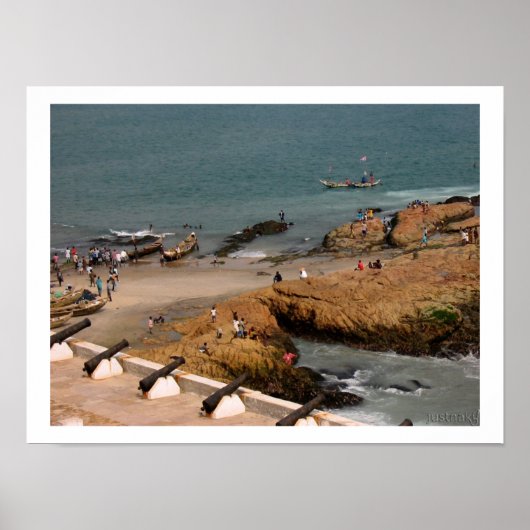 affiche du pêcheur au travail (Devant)
