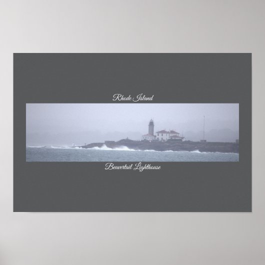 Affiche du phare de Beavertail (Devant)