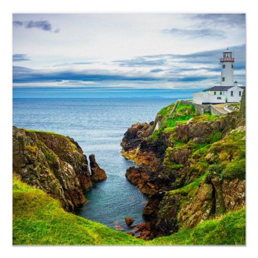 Affiche du phare de Fanad Head | Côte de Donegal (Devant)