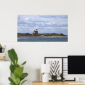 Affiche du phare de North Light Block Island (Bureau à domicile)