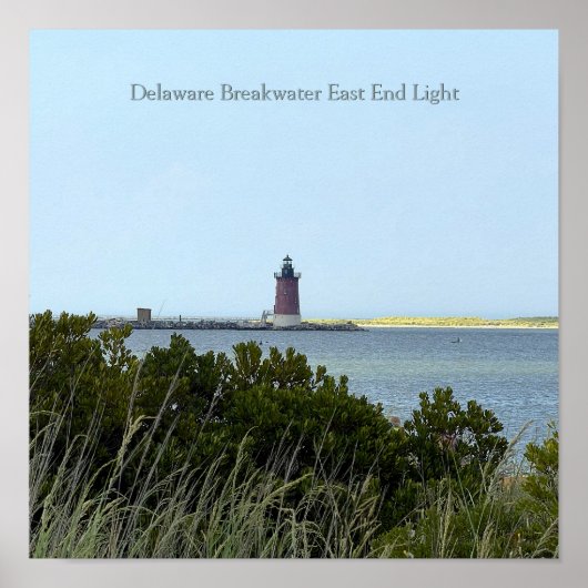 Affiche du phare le long de la baie (Devant)