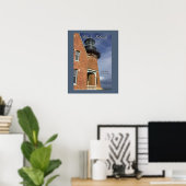 Affiche du phare sud-est de Block Island (Bureau à domicile)