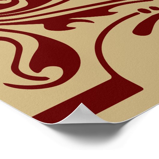 affiche du plan de sièges Rustic Red Gold (Coin)