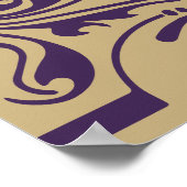 affiche du plan de sièges Rustique Purple Gold (Coin)