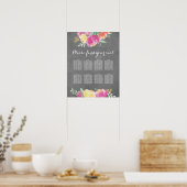 Affiche du plan de table du jardin de Posy (Cuisine)