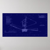 Affiche du plan du télescope spatial James Webb (Devant)