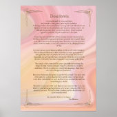 Affiche du poème Desiderata de Max Ehrmann (Devant)