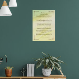 Affiche du poème Desiderata de Max Ehrmann