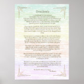 Affiche du poème Desiderata de Max Ehrmann (Devant)