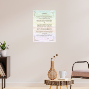 Affiche du poème Desiderata de Max Ehrmann
