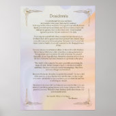 Affiche du poème Desiderata par Max Ehrmann (Devant)