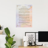 Affiche du poème Desiderata par Max Ehrmann (Bureau à domicile)