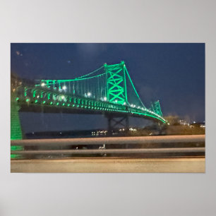 Affiche du pont Ben Franklin à Philadelphie