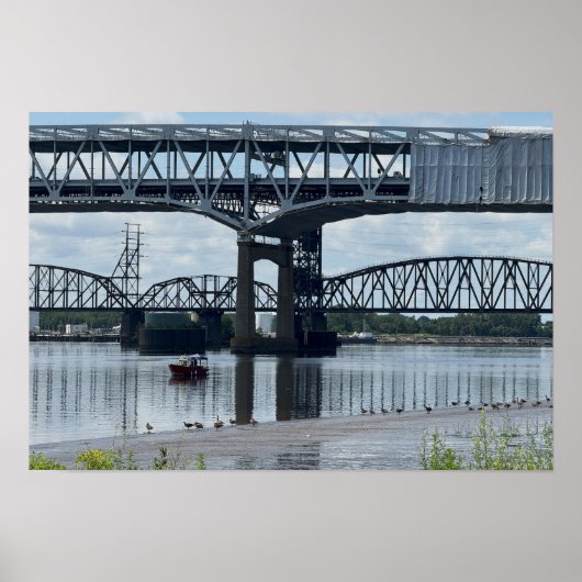 Affiche du pont Betsy Ross Philadelphie (Devant)