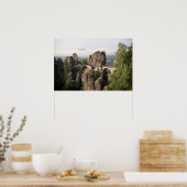 Affiche du pont de Bastei en Suisse saxonne (Cuisine)