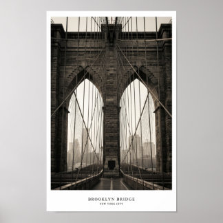 Affiche du pont de Brooklyn