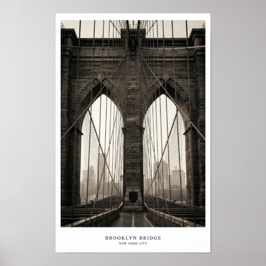 Affiche du pont de Brooklyn (Devant)