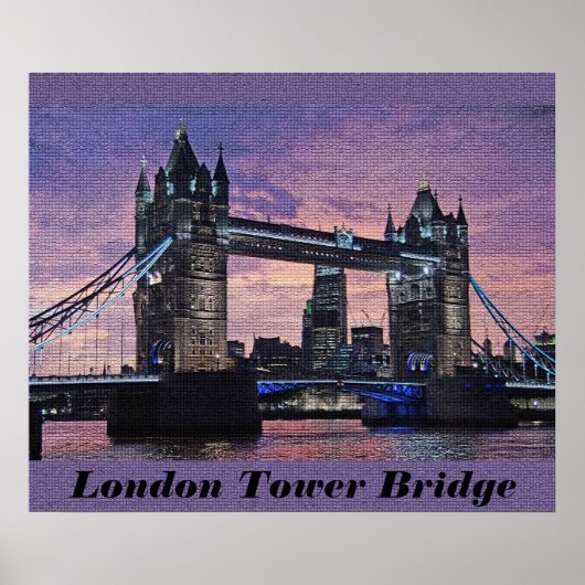 Affiche du pont de la Tour de Londres (Devant)