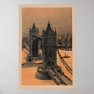 Affiche du pont de la Tour Londres Angleterre Voya