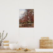 Affiche du pont piétonnier d'automne (Cuisine)