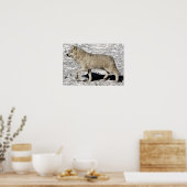 Affiche du portrait du loup arctique Imprimer (Cuisine)