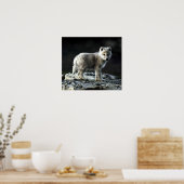 Affiche du portrait du loup arctique Imprimer (Cuisine)