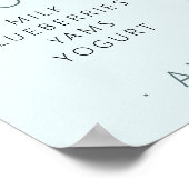 Affiche du premier anniversaire à thème requin. (Coin)