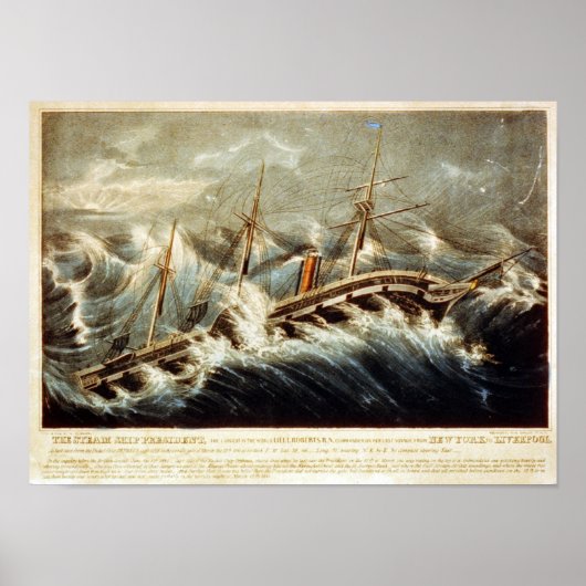 Affiche du président du navire à vapeur (Devant)