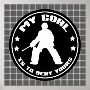 Affiche du prix du gardien de hockey sur gazon