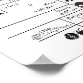 Affiche du programme de mariage (Coin)