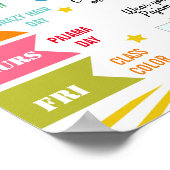 affiche du prospectus de l'école de la semaine de  (Coin)