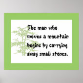 Affiche du proverbe chinois (Devant)