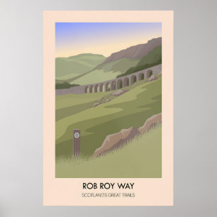 Affiche du Rob Roy Way des Grands Sentiers d'Écoss