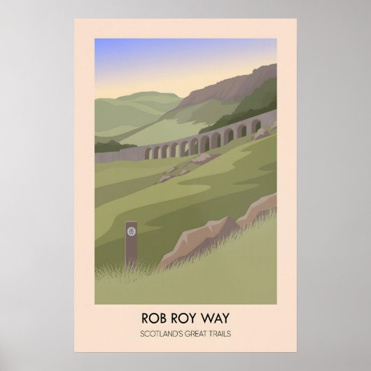 Affiche du Rob Roy Way des Grands Sentiers d'Écoss (Devant)