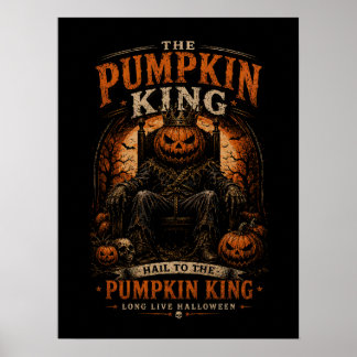 Affiche du roi citrouille Halloween Horreur Mur