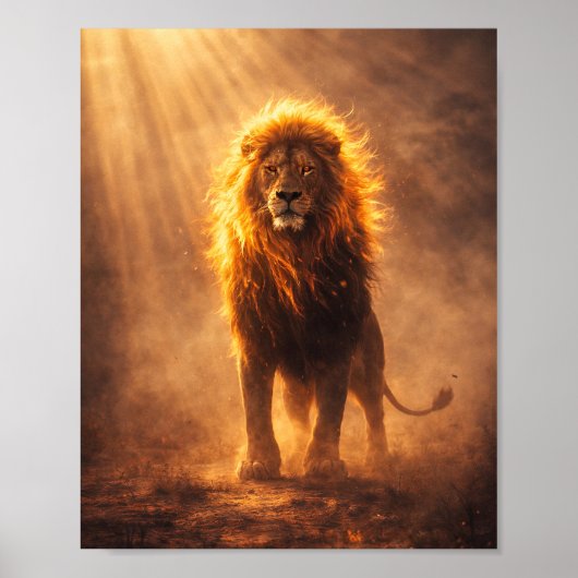 Affiche du Roi Lion Doré (Devant)