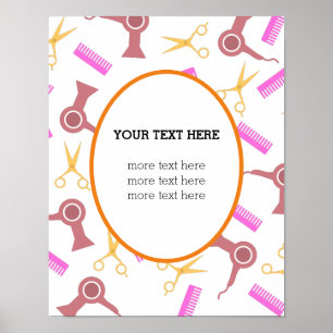 Affiche du salon de coiffure