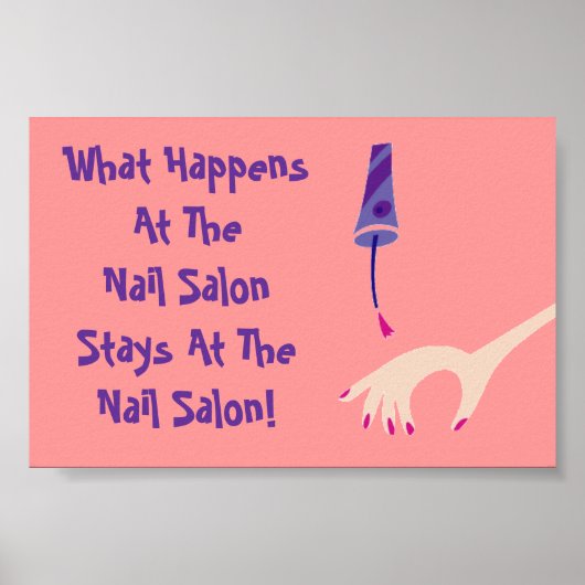 Affiche du salon de ongles (Devant)